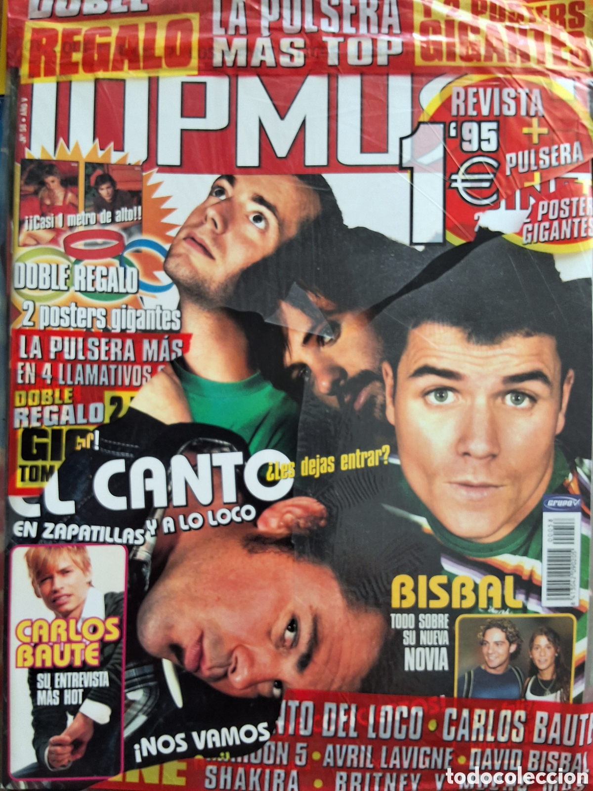 Coleccionismo de revistas y peri&oacute;dicos: Top music revista juvenil n&uacute;mero 58 incluye posters Bisbal Britney