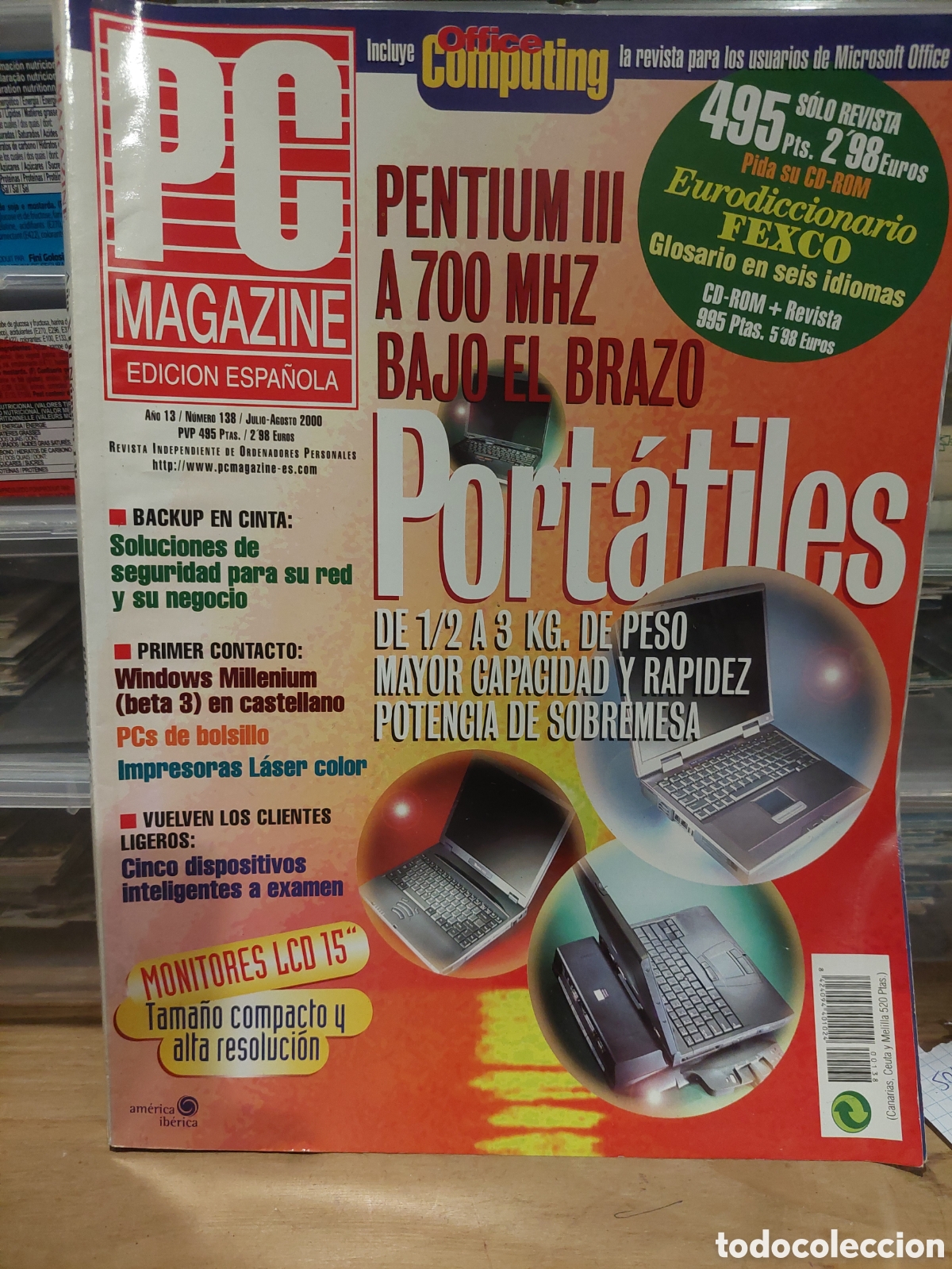 Sammeln von Zeitschriften und Zeitungen: Revista pc magazine port&aacute;tiles 138 2000