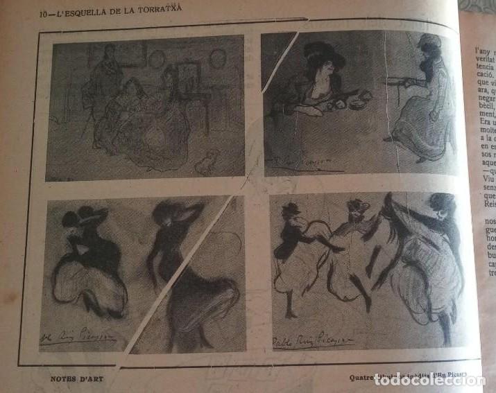 Coleccionismo de revistas y peri&oacute;dicos: Tomo L'Esquella de la Torratxa 1917 Con los 4 Dibujos In&eacute;ditos de Picasso ilustraci&oacute;n Ricard Opisso