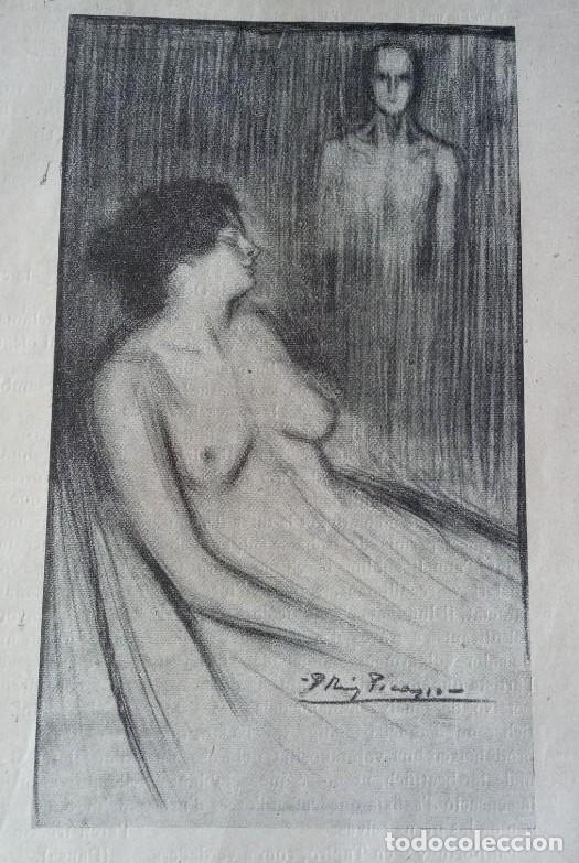 Coleccionismo de revistas y peri&oacute;dicos: Tomo Revista Joventut A&ntilde;o I (1900) - Con dos de las primeras Ilustraciones de Picasso con 18 a&ntilde;os