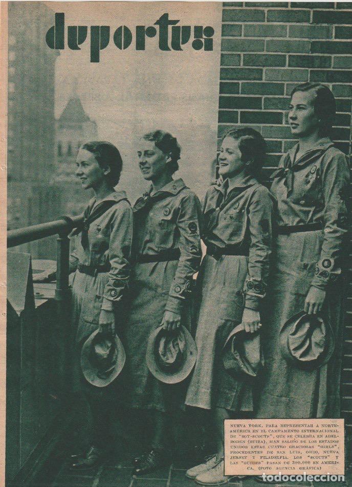 Coleccionismo de revistas y peri&oacute;dicos: * ADEL-BODEN, Suiza * Campamento internacional de boy-scouts, girls -1933