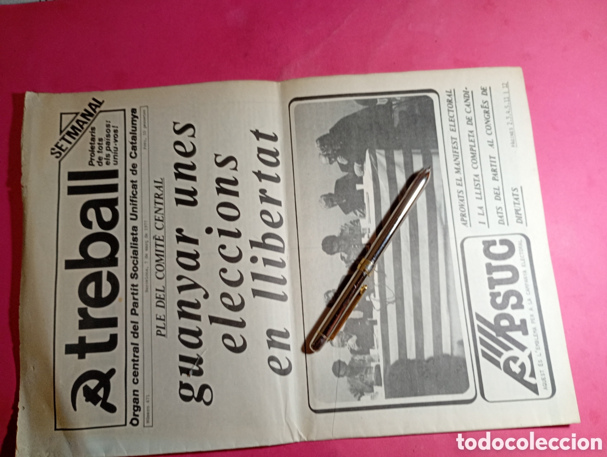 Coleccionismo de revistas y peri&oacute;dicos: TREBALL PSUC N&ordm;471 - 3/1977 ''guanyar unes eleccions en llibertat...''