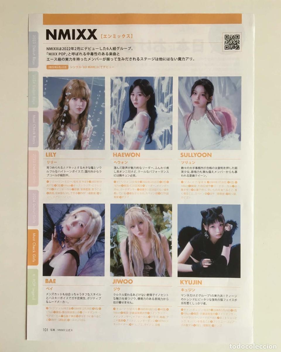 Coleccionismo de revistas y peri&oacute;dicos: NMIXX / History of K-Pop Article TWICE SNSD K-Star Idol Directory 2025 Japanese Magazine Clipping A4