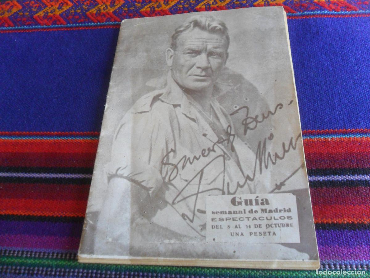 Coleccionismo de revistas y peri&oacute;dicos: GU&Iacute;A SEMANAL DE MADRID ESPECT&Aacute;CULOS N&ordm; 306 PORTADA JOHN MILLS. 1962 UNA PESETA. RARA. BUEN ESTADO.