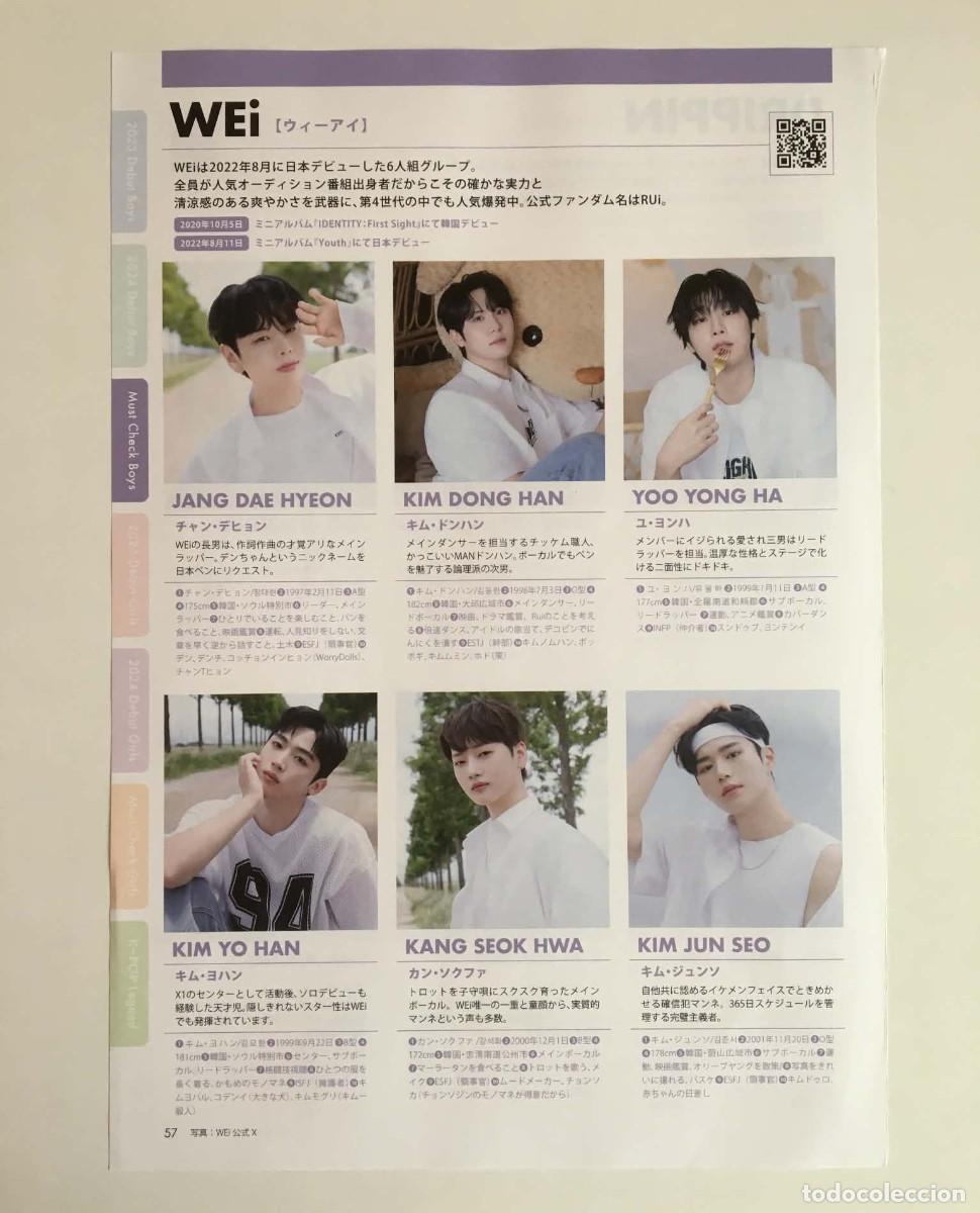 Coleccionismo de revistas y peri&oacute;dicos: WEi / DRIPPIN Official K-Pop Clipping A4 - K-Star Idol Directory 2025 Japanese Magazine Music