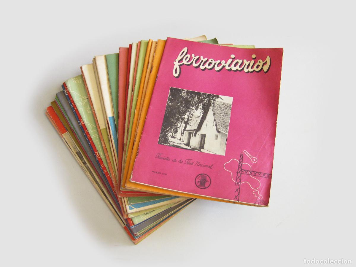 Coleccionismo de revistas y peri&oacute;dicos: LOTE DE 29 N&Uacute;MEROS DE REVISTAS DE LA REVISTA FERROVIARIOS. 1942, 1943, 1944 Y 1951