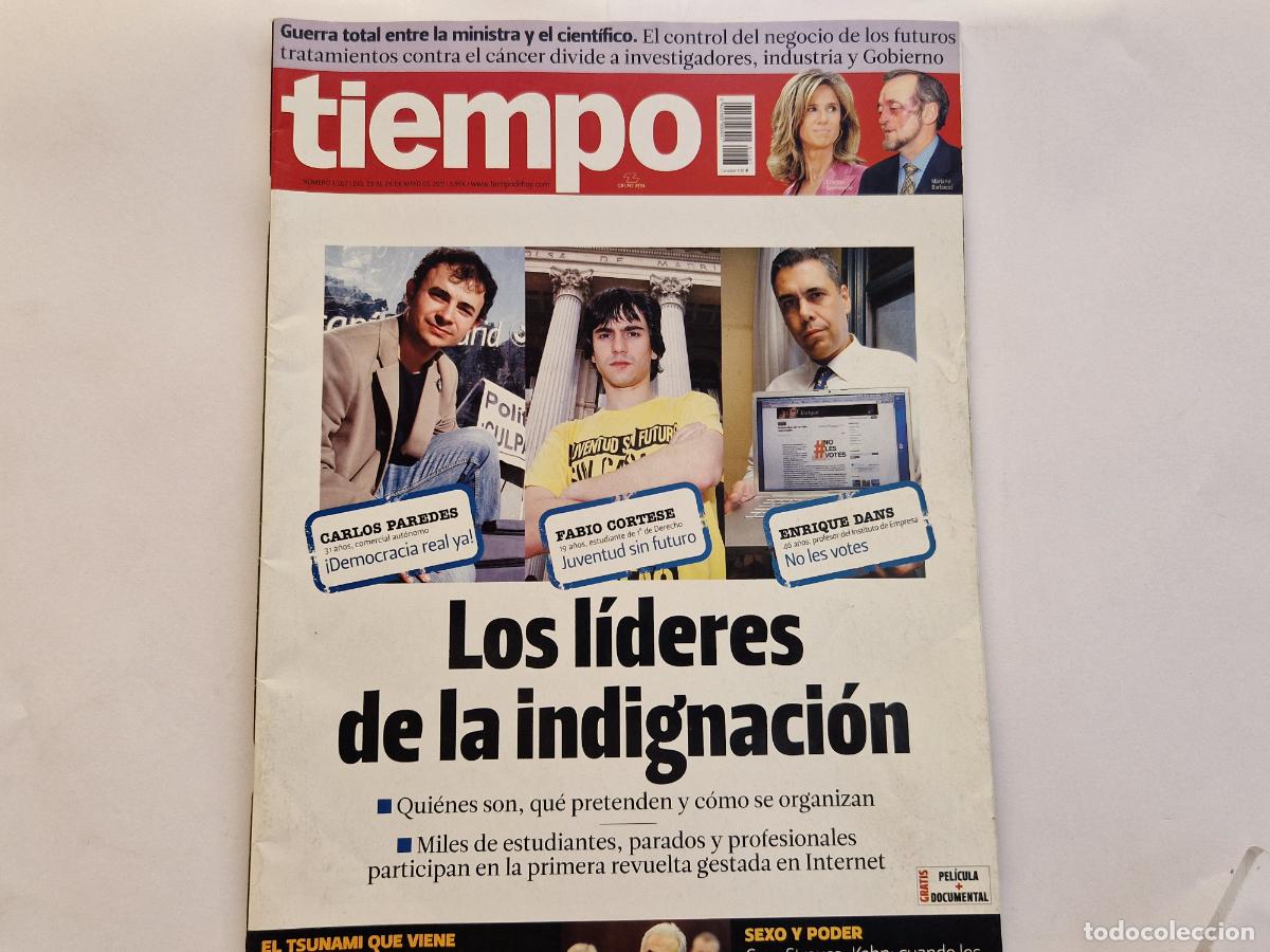 Coleccionismo de revistas y peri&oacute;dicos: REVISTA. TIEMPO. LOS LIDERES DE LA INDIGNACION. QUIENES SON, QUE PRETENDEN Y COMO SE ORGANIZA