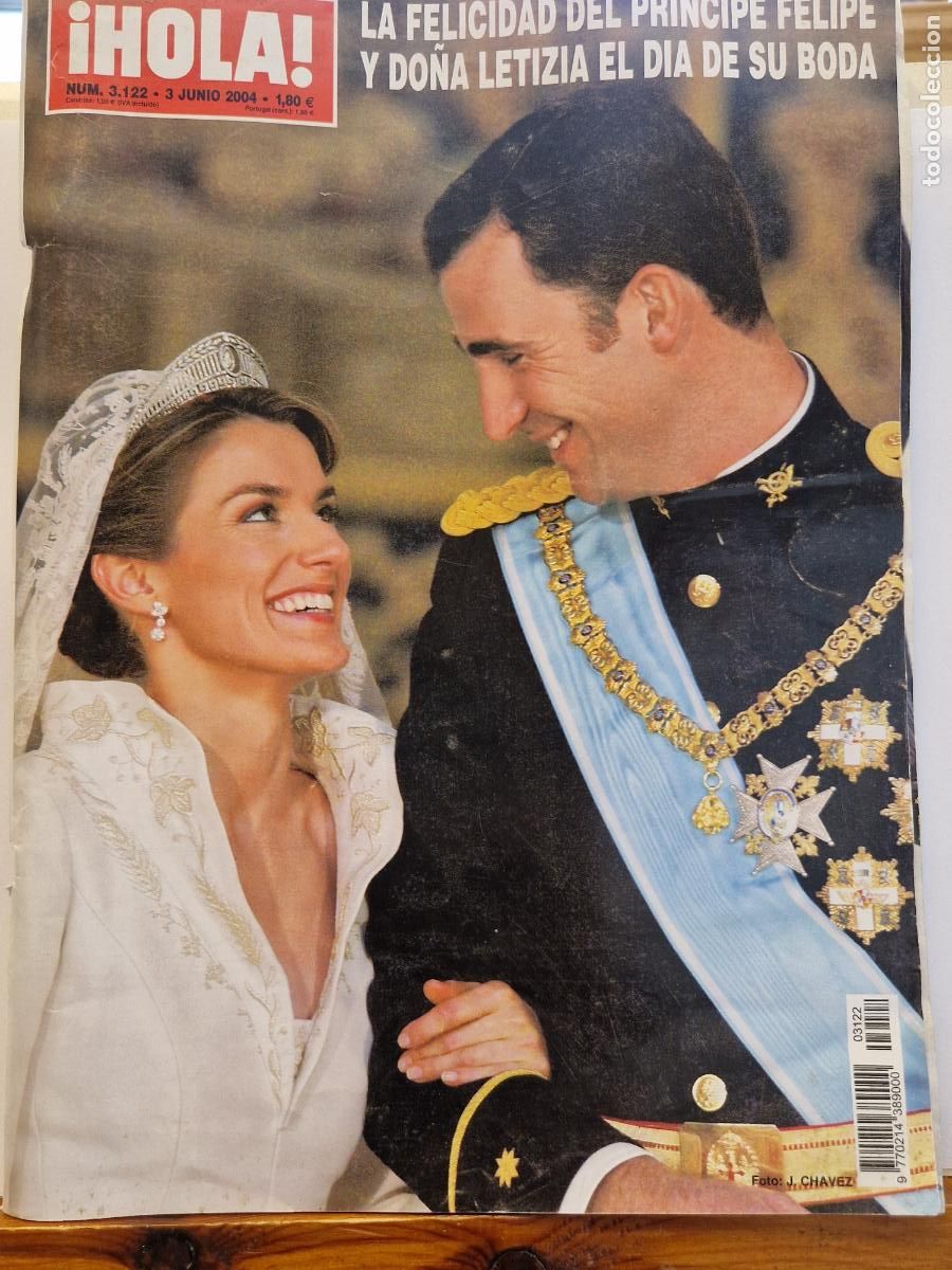 Coleccionismo de revistas y peri&oacute;dicos: REVISTA. HOLA. LA FELICIDAD DEL PRINCIPE FELIPE Y DO&Ntilde;A LETIIZIA EL DIA DE SU BODA.