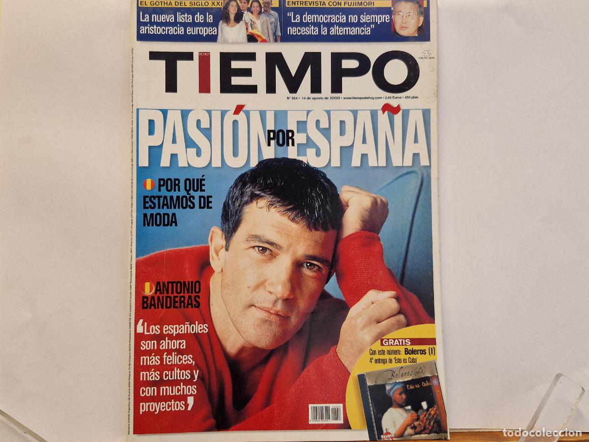 Coleccionismo de revistas y peri&oacute;dicos: REVISTA. TIEMPO. PASION POR ESPA&Ntilde;A. POR QUE ESTAMOS DE MODA?