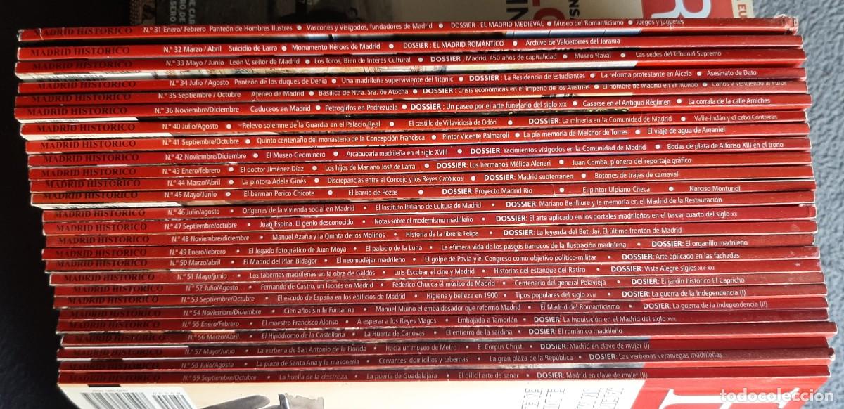 Coleccionismo de revistas y peri&oacute;dicos: Lote de 53 ejemplares &rdquo;Madrid Hist&oacute;rico&rdquo;