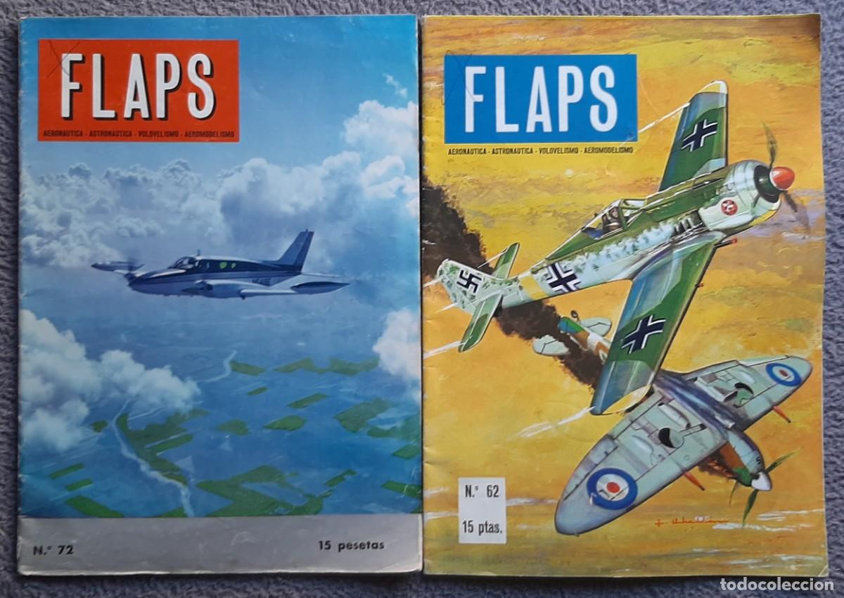 Coleccionismo de revistas y peri&oacute;dicos: Lote 9 Revistas de Aviaci&oacute;n Antigua: 5 FLAPS, 3 AVION y 1 Aero Revue