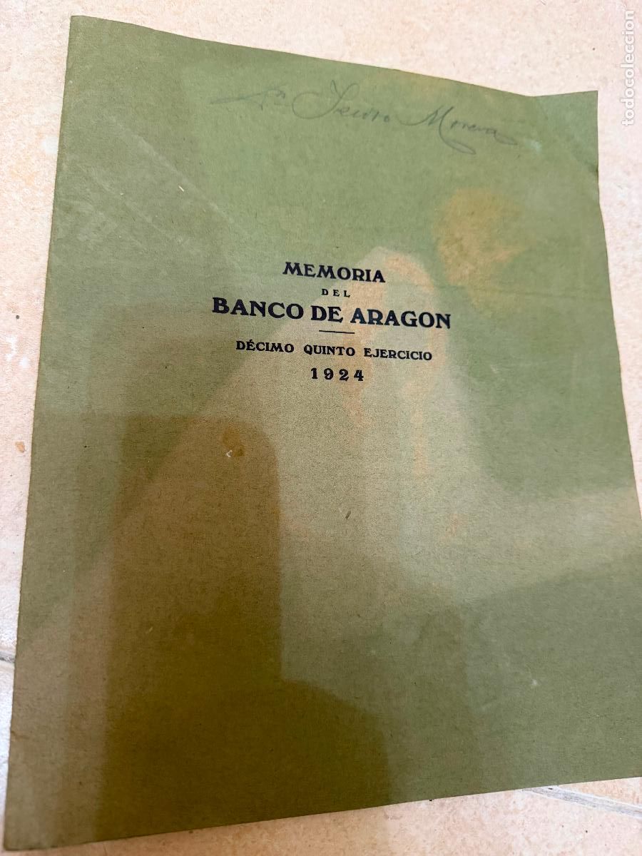 Coleccionismo de revistas y peri&oacute;dicos: Memoria del banco de Arag&oacute;n 1924