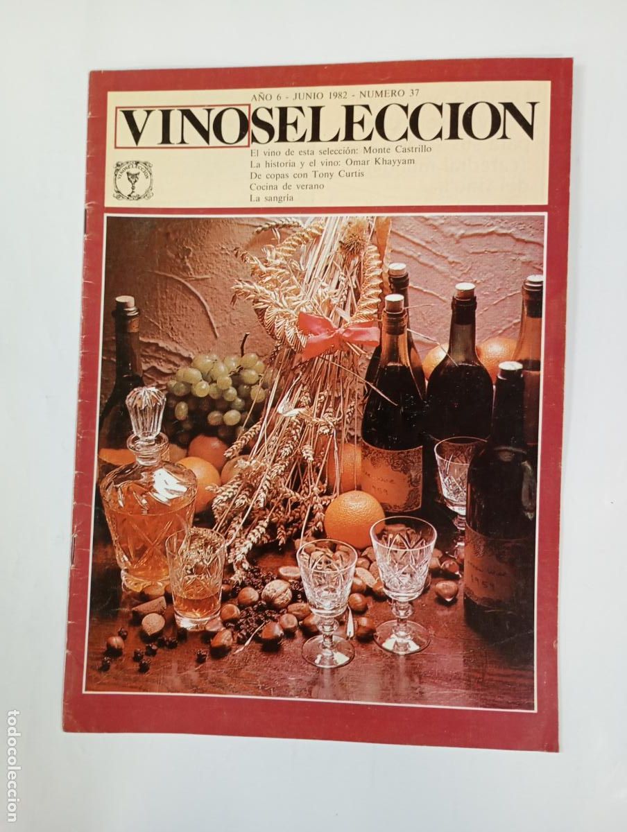 Coleccionismo de revistas y peri&oacute;dicos: REVISTA VINOSSELECCI&Oacute;N A&Ntilde;O 6 JUNIO 1982. N&ordm; 37. MONTE CASTRILLO. TDKC69