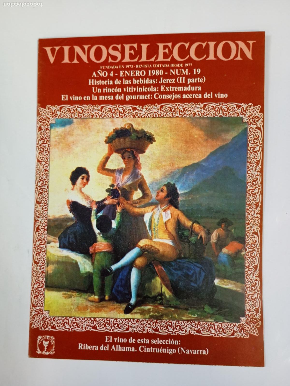 Coleccionismo de revistas y peri&oacute;dicos: REVISTA VINOSSELECCI&Oacute;N A&Ntilde;O 4. ENERO 1980. N&ordm; 19. HISTORIA DE LAS BEBIDAS. JEREZ. TDKC69