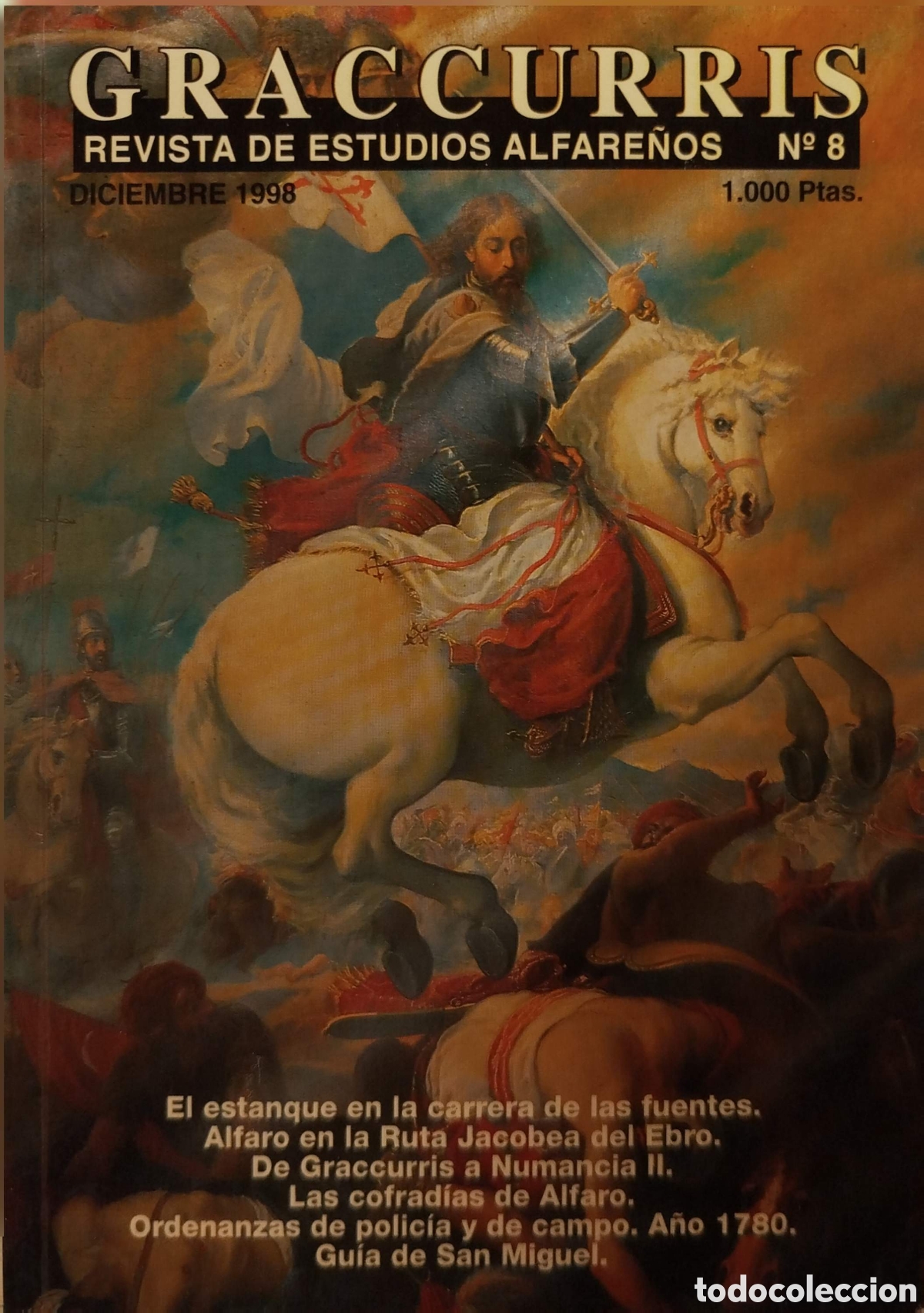 Coleccionismo de revistas y peri&oacute;dicos: Graccurris. Revista estudios Alfare&ntilde;os. N&ordm;8. VVAA. Ayto Alfaro/Gob.de La Rioja. 1998.