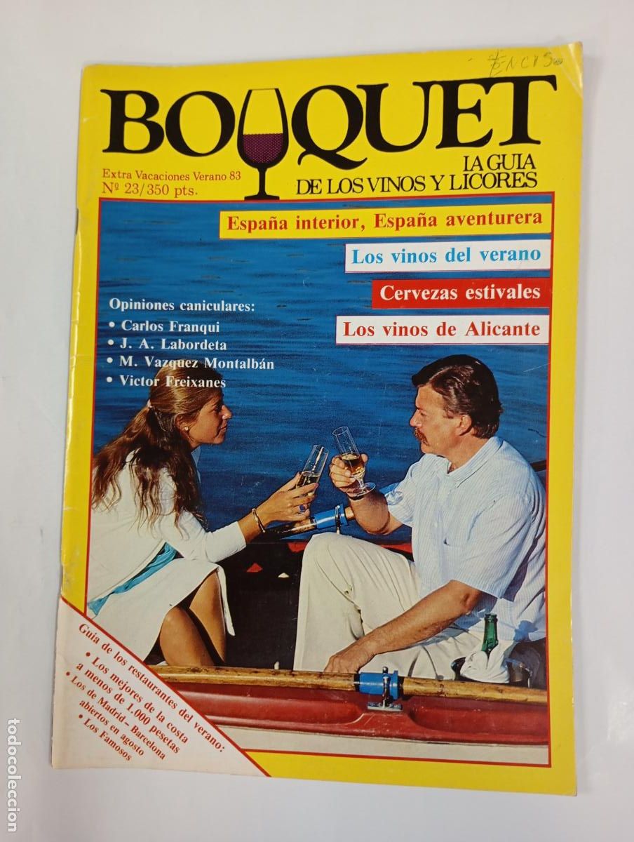 Coleccionismo de revistas y peri&oacute;dicos: REVISTA BOUQUET N&ordm; 23. EXTRA VACACIONES 1983. LA GU&Iacute;A DE LOS VINOS Y LICORES. TDKC78
