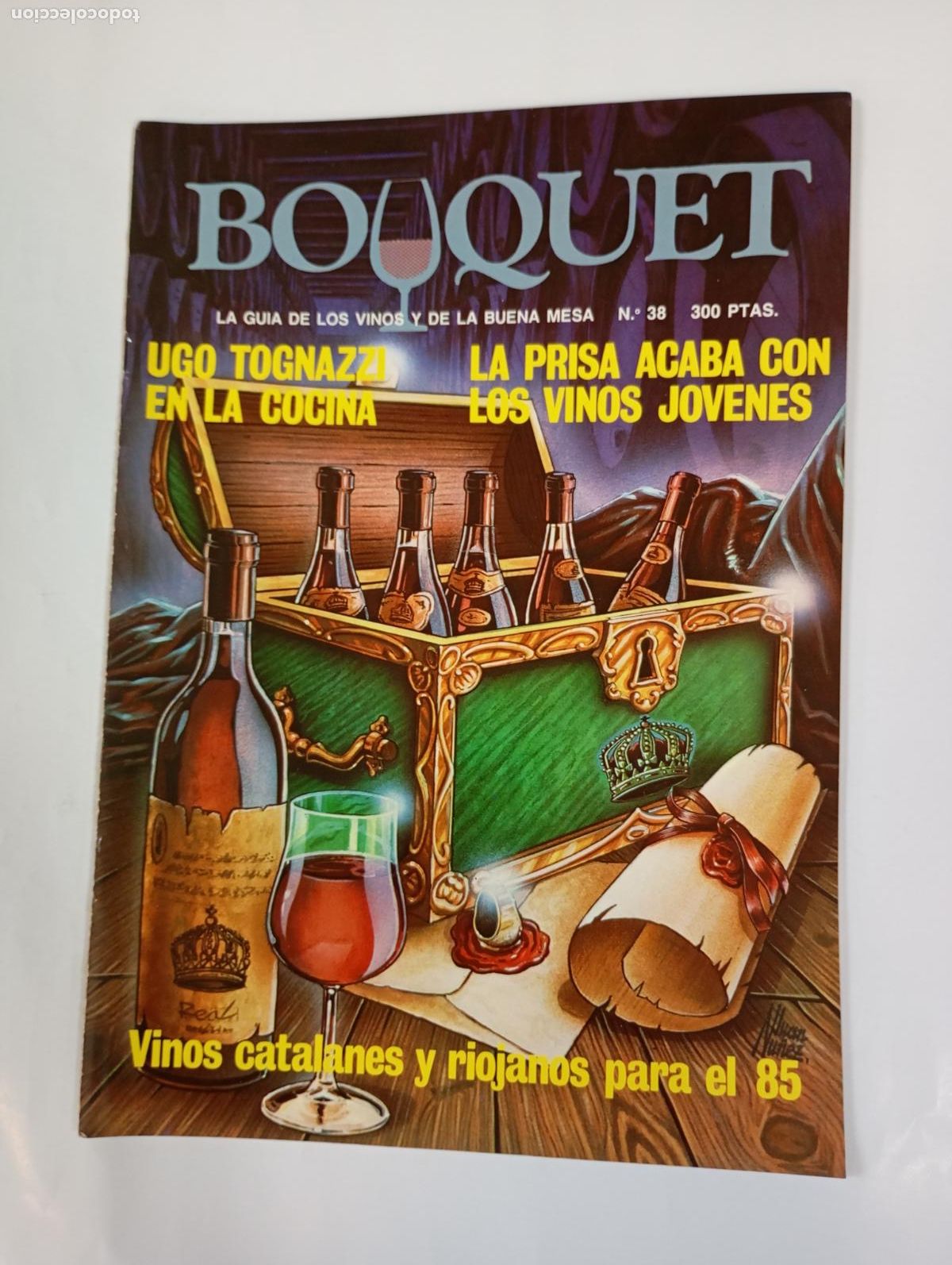 Coleccionismo de revistas y peri&oacute;dicos: REVISTA BOUQUET N&ordm; 38. LA GU&Iacute;A DE LOS VINOS Y DE LA BUENA MESA. VINOS J&Oacute;VENES. TDKC78