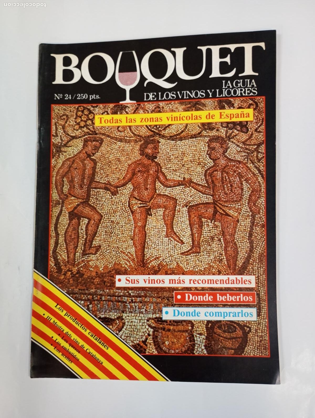 Coleccionismo de revistas y peri&oacute;dicos: REVISTA BOUQUET N&ordm; 24. LA GU&Iacute;A DE LOS VINOS Y LICORES. TODAS LAS ZONAS VIN&Iacute;COLAS. TDKC78