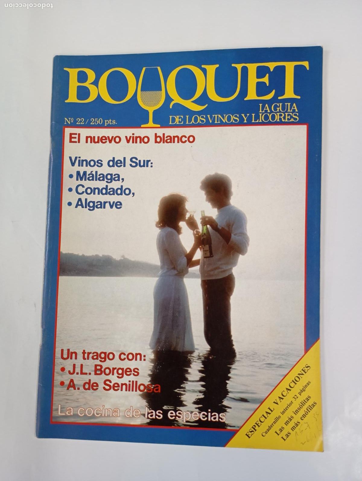 Coleccionismo de revistas y peri&oacute;dicos: REVISTA BOUQUET N&ordm; 22. LA GU&Iacute;A DE LOS VINOS Y LICORES. EL NUEVO VINO BLANCO. TDKC78