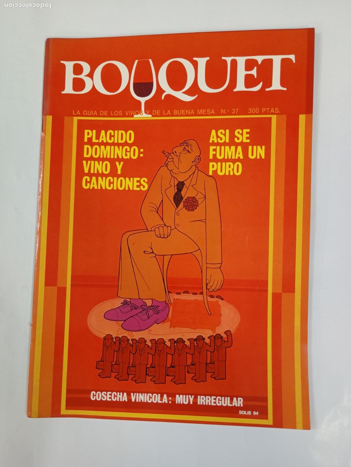 Coleccionismo de revistas y peri&oacute;dicos: REVISTA BOUQUET N&ordm; 37. LA GU&Iacute;A DE LOS VINOS Y LA BUENA MESA. PL&Aacute;CIDO DOMINGO VINO Y CANCIONES TDKC78