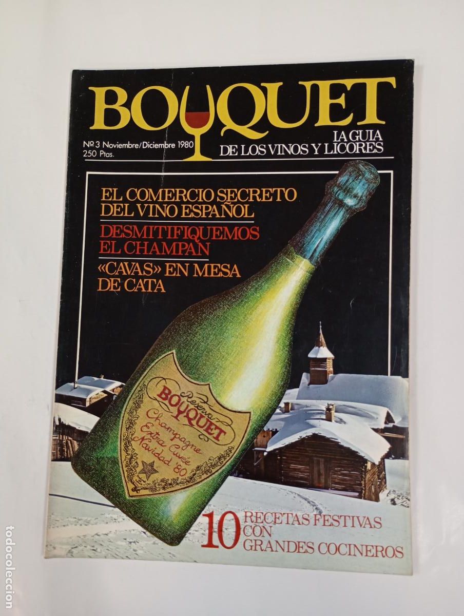Coleccionismo de revistas y peri&oacute;dicos: REVISTA BOUQUET N&ordm; 3. LA GU&Iacute;A DE LOS VINOS Y LICORES. 1980. COMERCIO SECRETO. TDKC78