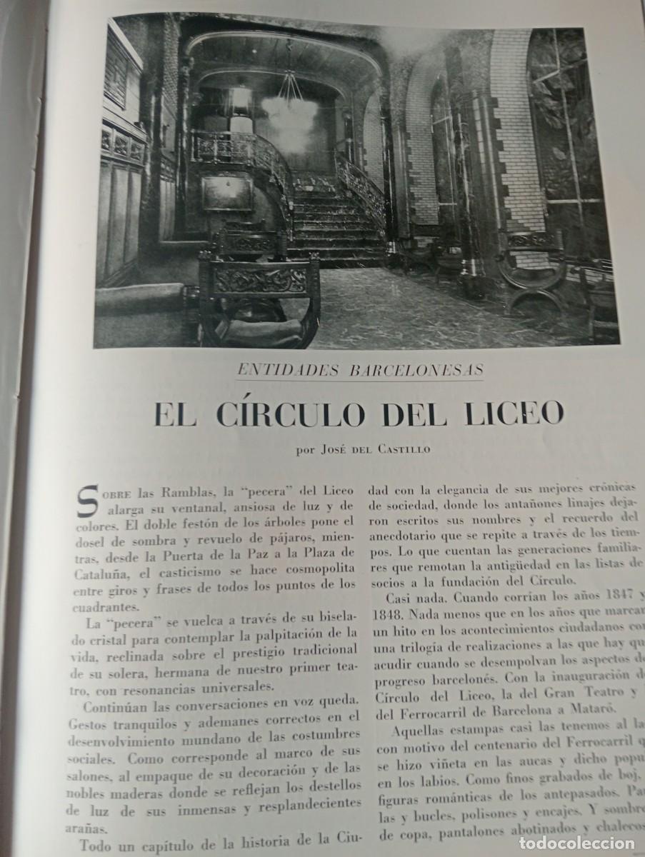 Coleccionismo de revistas y peri&oacute;dicos: REVISTA A&Ntilde;O 1956 HISTORIA PRIMEROS TRANVIAS DE BARCELONA MUSEO DE MUSICA GUITARRAS CIRCULO DEL LICEO