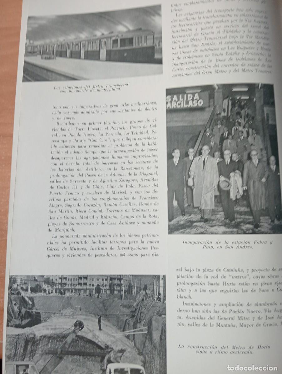 Coleccionismo de revistas y peri&oacute;dicos: REVISTA A&Ntilde;O 1956 METRO DE BARCELONA ESACION FABRA I PUIG HORTA TIRSO DE MOLINA MATADERO DE BARCELONA