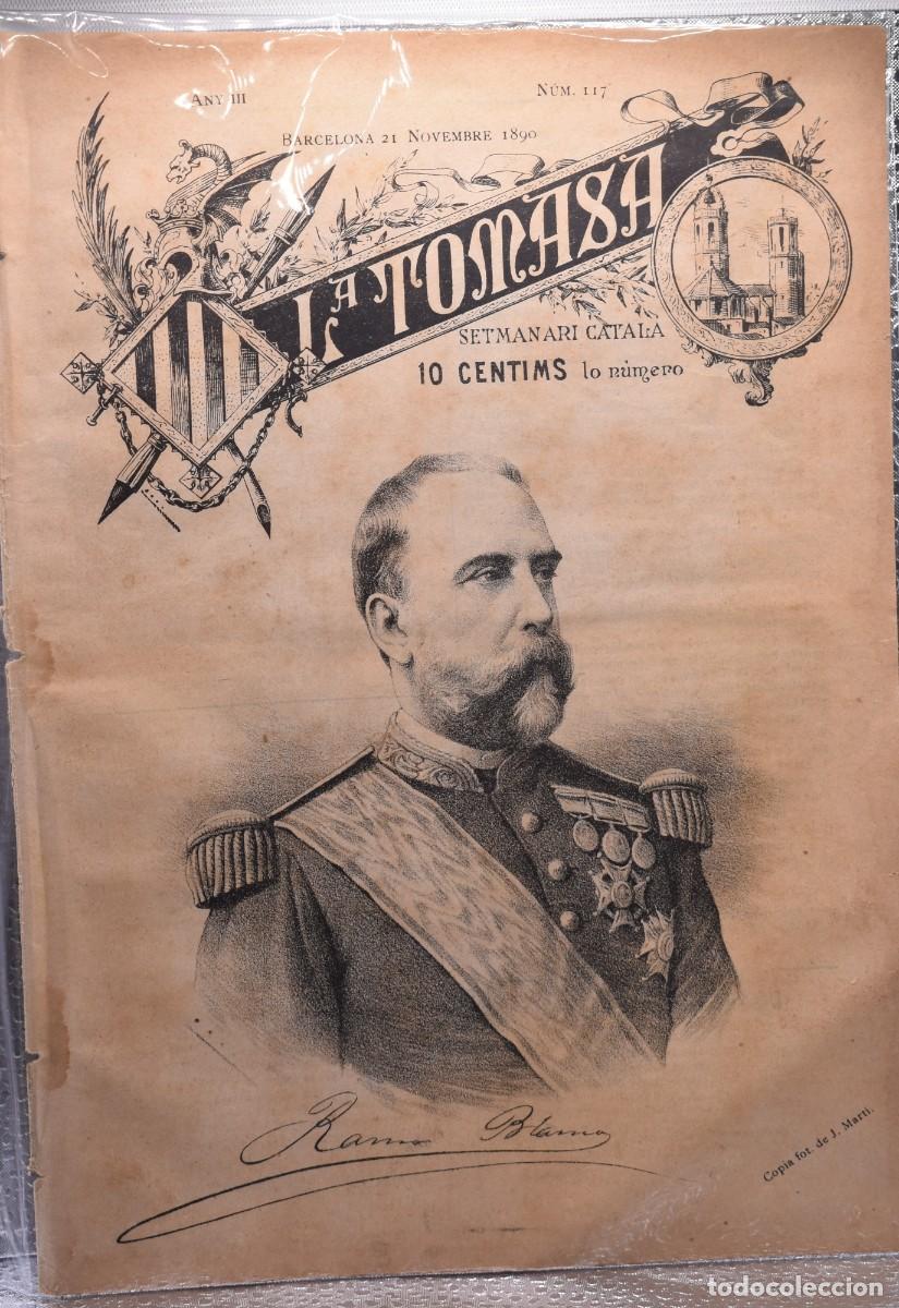 Coleccionismo de revistas y peri&oacute;dicos: LA TOMASA ANY III N&ordm; 117 21 NOVEMBRE 1890