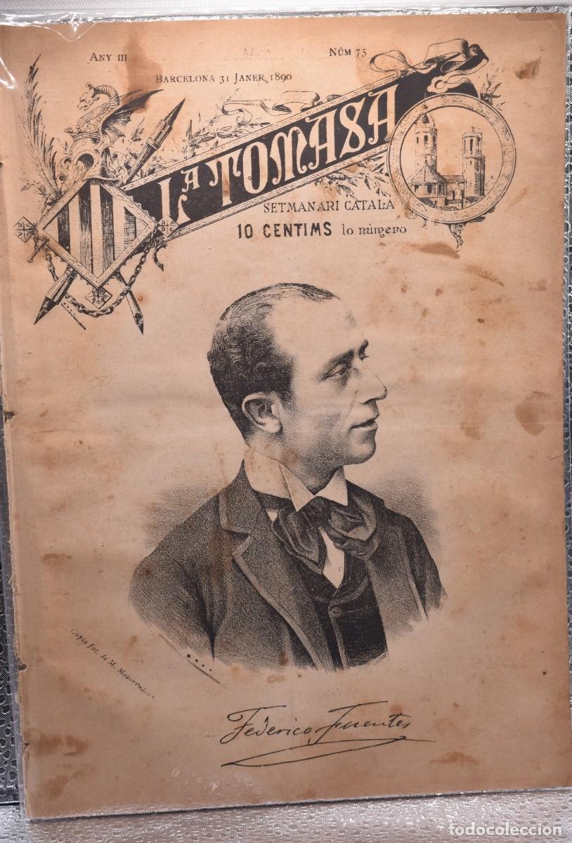 Coleccionismo de revistas y peri&oacute;dicos: LA TOMASA ANY III N&ordm; 75 31 JANER 1890 FEDERICO FUENTES