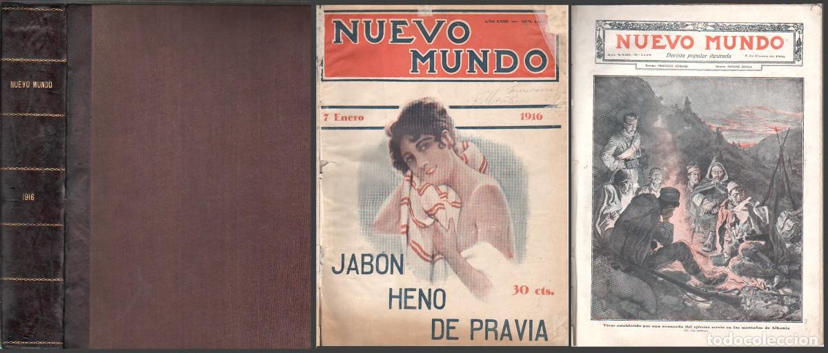 Collection Magazines and Newspapers: REVISTA NUEVO MUNDO 1916 36 REVISTAS A&Ntilde;O XXIII FALTAN LA N&ordm; 1170 Y DE LA 1174 ALA 1187- A-REVIL-1045