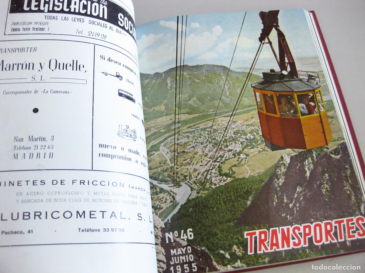 Coleccionismo de revistas y peri&oacute;dicos: REVISTA TRANSPORTES N&ordm; 46 47, 48 Y 49 DE 1955. ORGANO OFICIAL DEL INSTITUTO DEL TRANSPORTE