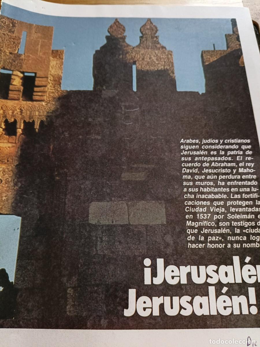 Coleccionismo de revistas y peri&oacute;dicos: JERUSAL&Eacute;N, PATRIA DE &Aacute;RABES, JUD&Iacute;OS Y CRISTIANOS. 10 P&Aacute;GINAS Y MAPA EXTRA&Iacute;DOS DE REVISTA GEO 1987