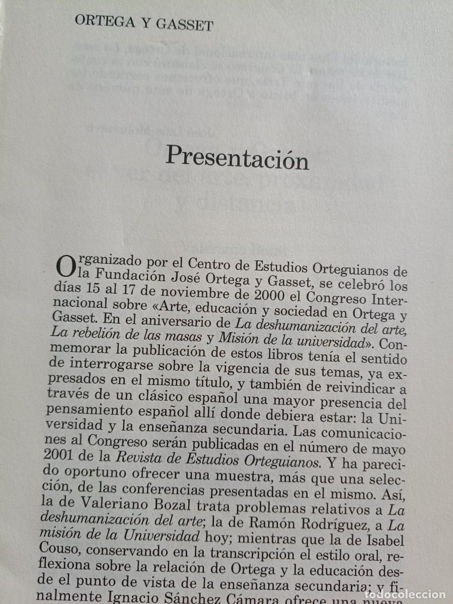 Coleccionismo de revistas y peri&oacute;dicos: DOSSIER SOBRE ORTEGA Y GASSET, ARTE, EDUCACI&Oacute;N Y SOCIEDAD. 82 P&Aacute;GINAS DE REVISTA DE OCCIDENTE 2001