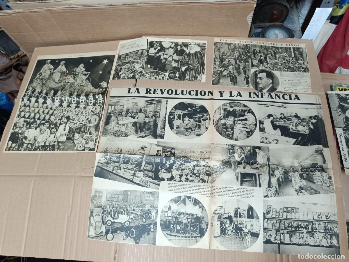 Coleccionismo de revistas y peri&oacute;dicos: LOTE ANTIGUOS RECORTES DE LA VANGUARDIA A&Ntilde;OS 40, DIA DE REYES MAGOS 6 DE ENERO, JUGUETES Y NI&Ntilde;OS -P3