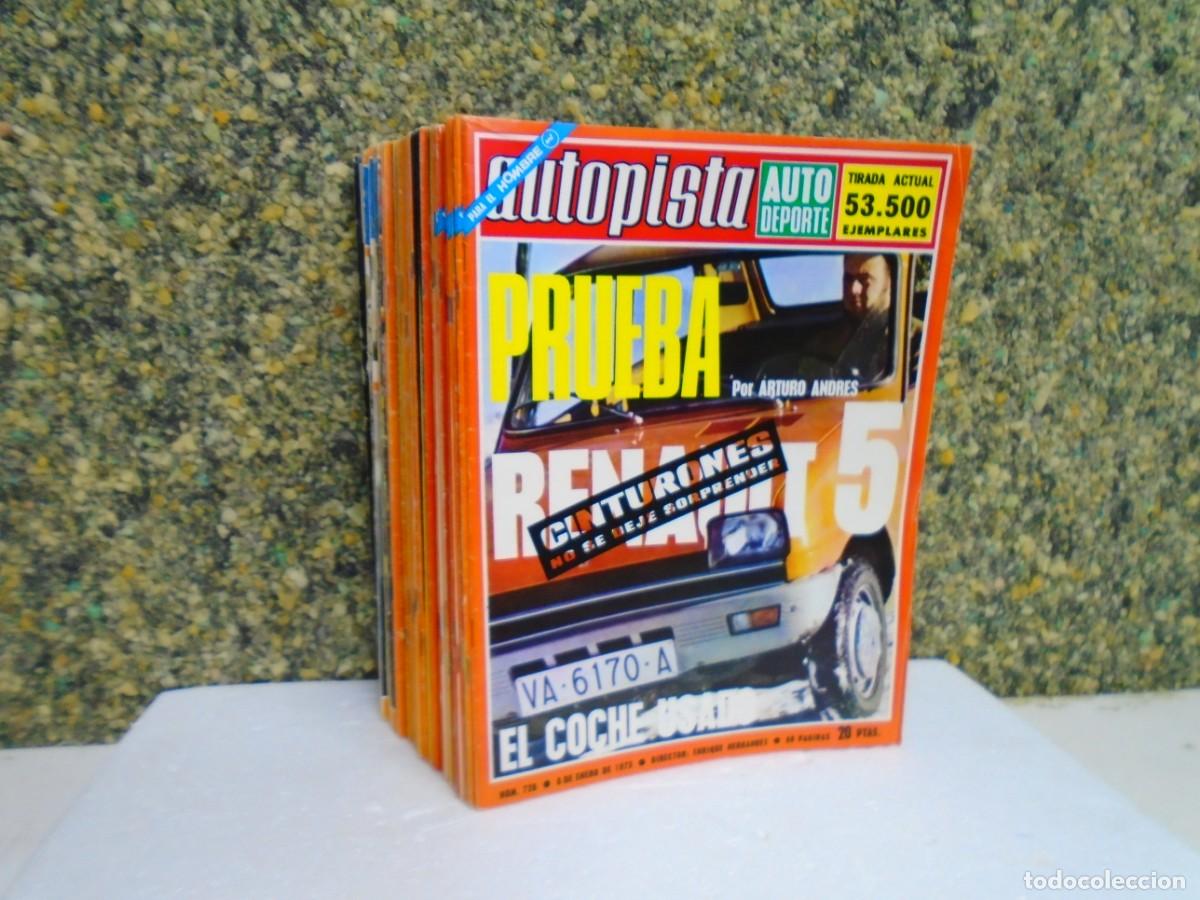 Coleccionismo de revistas y peri&oacute;dicos: REVISTA&rdquo;AUTOPISTA&rdquo;A&Ntilde;O 1973 COMPLETO(N&ordm; 726 AL 777)VER FOTOS.