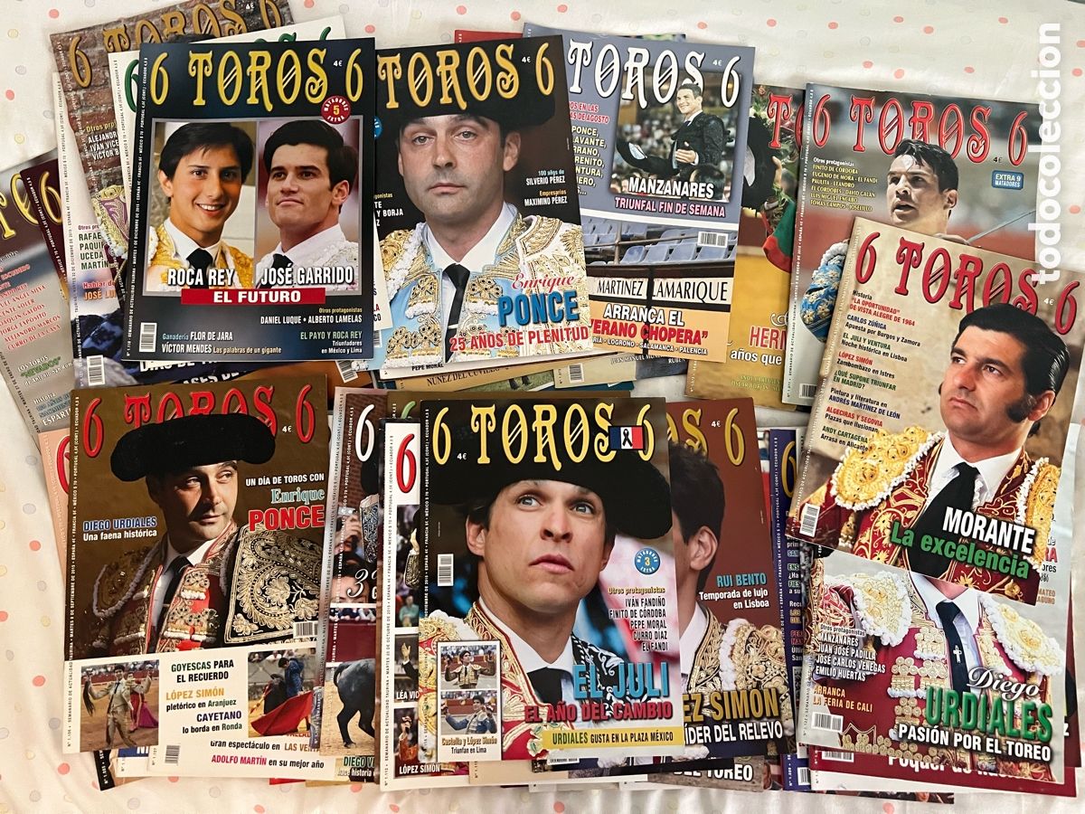 Coleccionismo de revistas y peri&oacute;dicos: Lote completo de revistas 6 toros 6 a&ntilde;o 2015