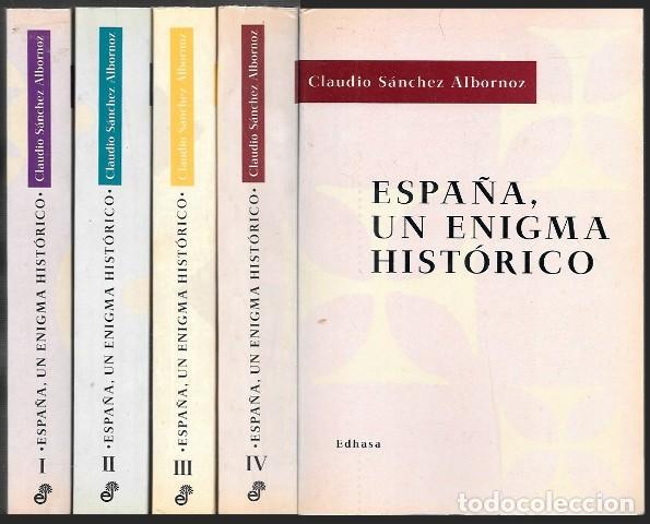 Coleccionismo de revistas y peri&oacute;dicos: ESPA&Ntilde;A, UN ENIGMA HISTORICO - 4 TOMOS - SANCHEZ ALBORNOZ, CLAUDIO - A-HE-1389