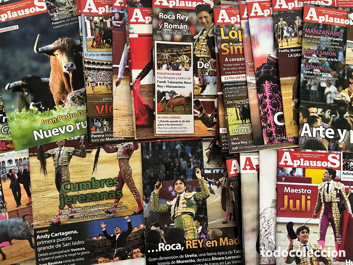 Coleccionismo de revistas y peri&oacute;dicos: Lote casi completo de revistas Aplausos a&ntilde;o 2016