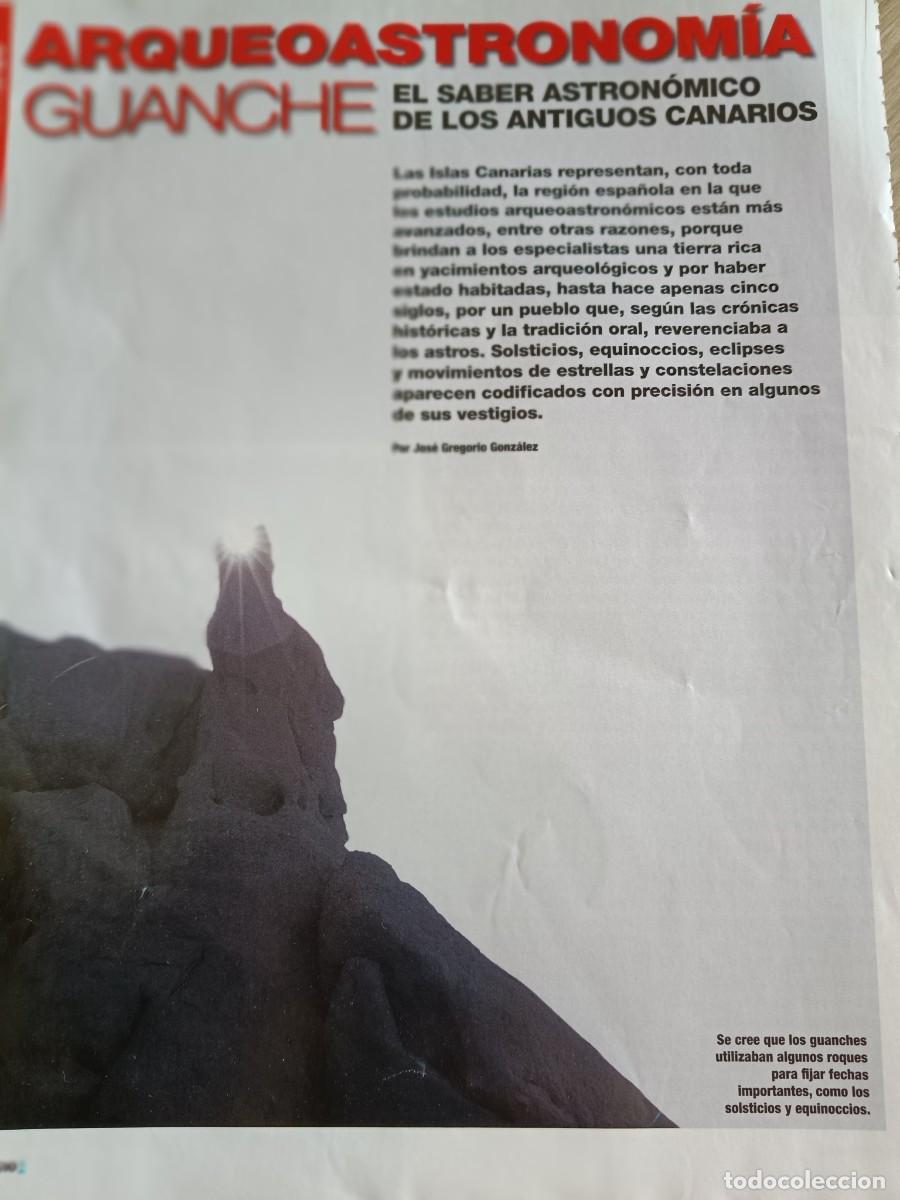 Coleccionismo de revistas y peri&oacute;dicos: EL SABER ASTRON&Oacute;MICO DE LOS ANTIGUOS CANARIOS. 4 P&Aacute;GINAS EXTRA&Iacute;DAS DE REVISTA ESPACIO