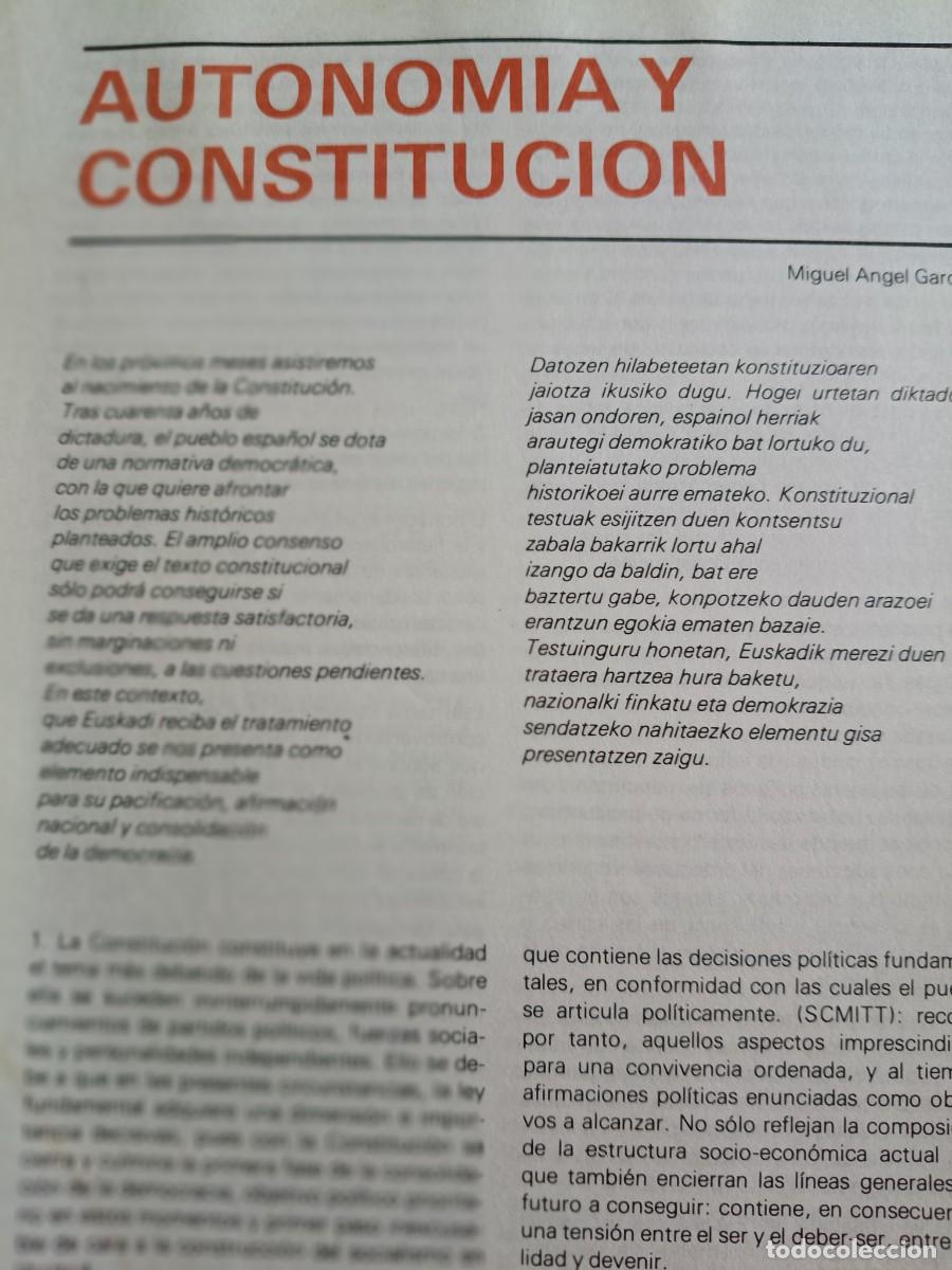 Coleccionismo de revistas y peri&oacute;dicos: AN&Aacute;LISIS DEL PROYECTO DE CONSTITUCI&Oacute;N EN RELACI&Oacute;N CON LAS AUTONOM&Iacute;AS. HEMEN ETA ORAIN (PCE-EPK) 1978