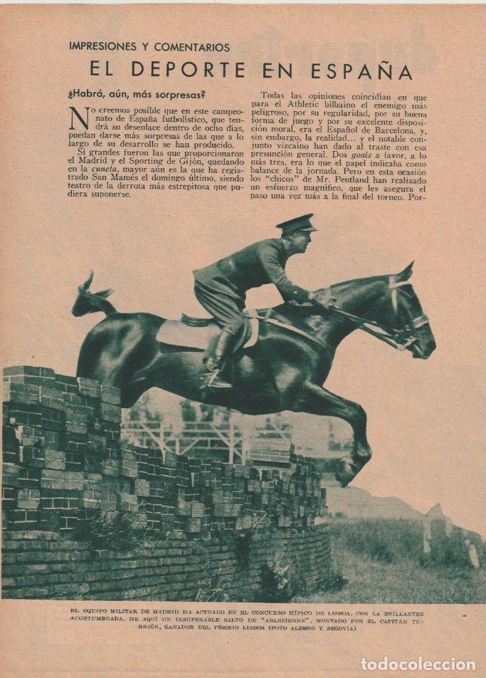Coleccionismo de revistas y peri&oacute;dicos: * DEPORTES * Concurso h&iacute;pico: capitan Turri&oacute;n; f&uacute;tbol: Barcelona, Celta, Espa&ntilde;ol... -1935