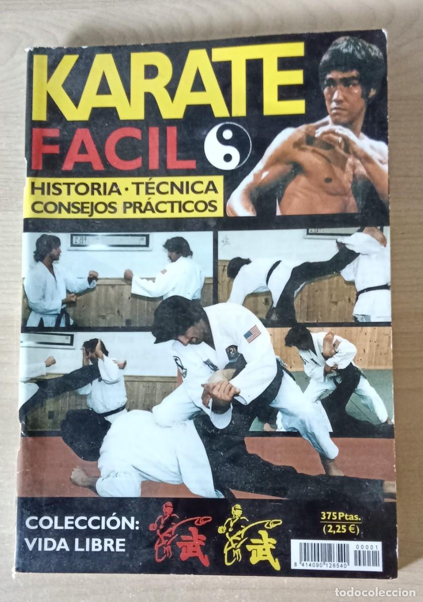 Coleccionismo de revistas y peri&oacute;dicos: revista KARATE FACIL, historia - tecnica- consejos practicos. Coleccion vida libre. menkyo soke