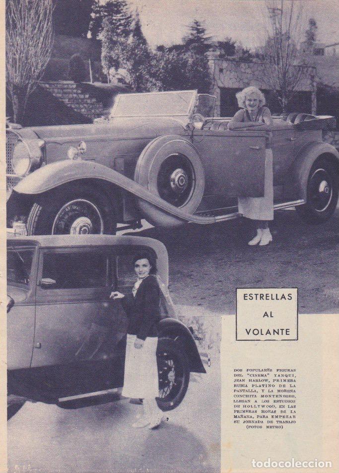 Coleccionismo de revistas y peri&oacute;dicos: * CINE * Jean Harlow, Conchita Montenegro, Tania Fedor, Violet Loraine, Gordon Harker... - 1933