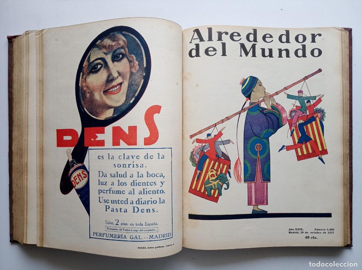 Coleccionismo de revistas y peri&oacute;dicos: ALREDEDOR DEL MUNDO. VOLUMEN 27 REVISTAS SOBRE VIAJES Y DESCUBRIMIENTOS ANTIGUOS. 1927. ILUSTRADO
