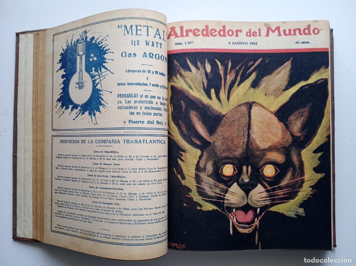 Sammeln von Zeitschriften und Zeitungen: ALREDEDOR DEL MUNDO. VOLUMEN 27 REVISTAS SOBRE VIAJES Y DESCUBRIMIENTOS ANTIGUOS. 1922. ILUSTRADO