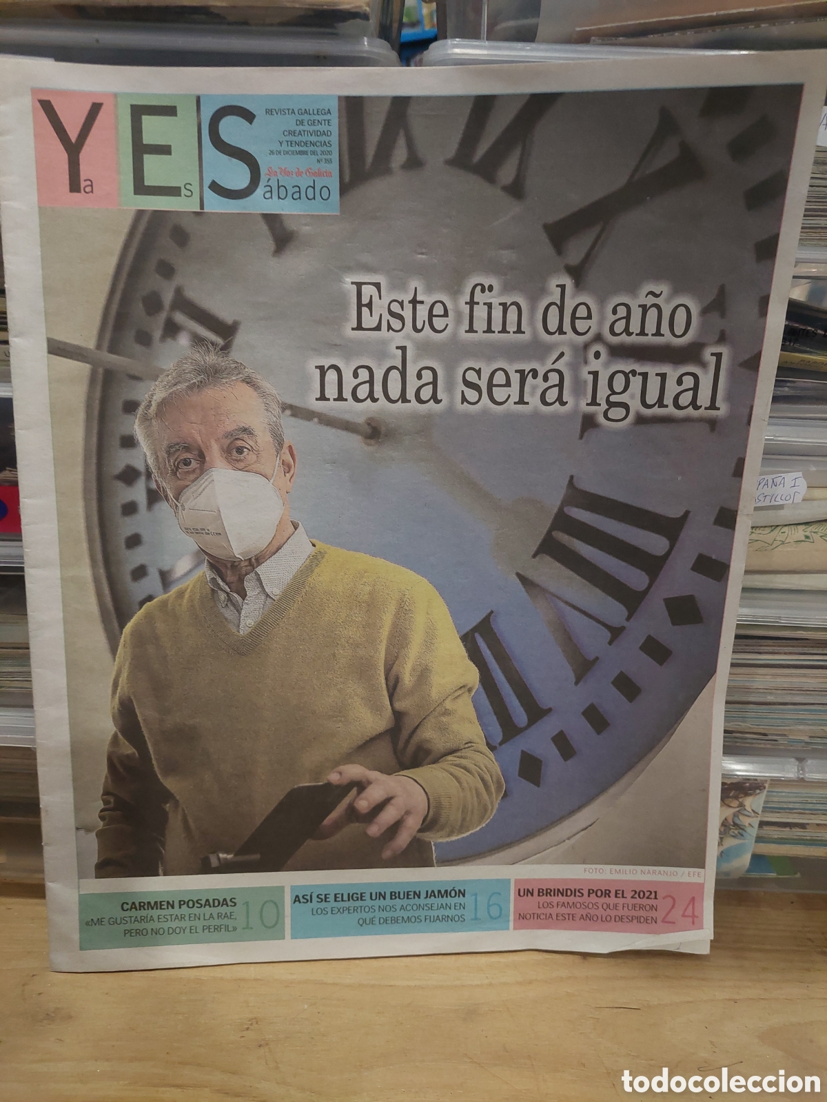 Coleccionismo de revistas y peri&oacute;dicos: REVISTA YES SABADO VOZ GALICIA GALLEGA JESUS LOOEZ RELIJERO PUERTA SOL SUMARIO VER
