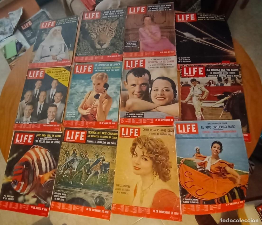Coleccionismo de revistas y peri&oacute;dicos: Revista LIFE, lote de 12 revistas 1959