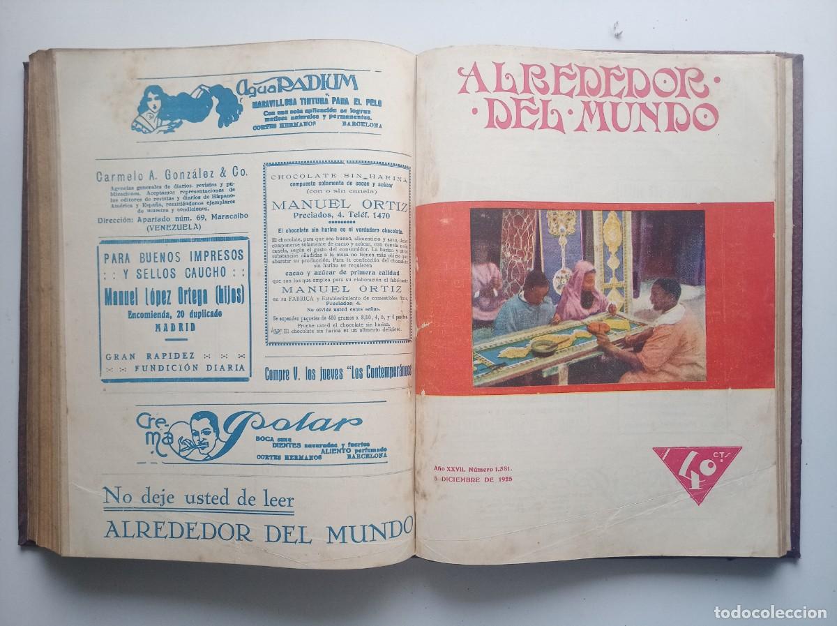 Coleccionismo de revistas y peri&oacute;dicos: ALREDEDOR DEL MUNDO. VOLUMEN 27 REVISTAS SOBRE VIAJES Y DESCUBRIMIENTOS ANTIGUOS.1925 II ILUSTRADO