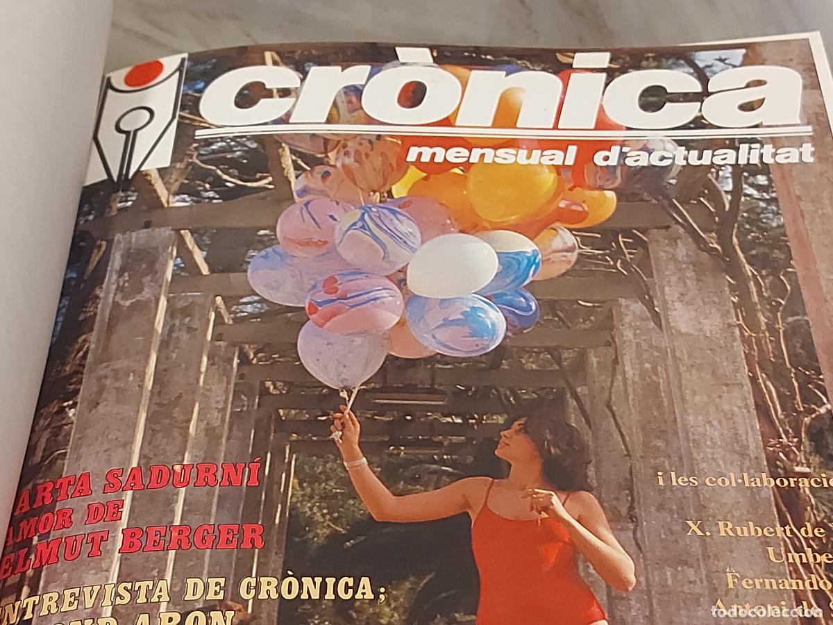 Coleccionismo de revistas y peri&oacute;dicos: CR&Ograve;NICA MENSUAL D&rsquo;ACTUALITAT | 1982 | N&Uacute;MEROS 1 AL 10 | ENCUADERNADOS