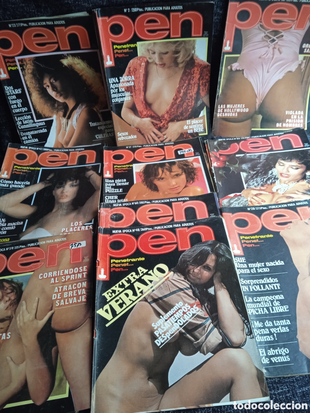 Collection Magazines and Newspapers: REVISTA PEN , LOTE DE 22 REVISTAS ( REVISTA EROTICA DE LOS 80 - NUEVA EPOCA